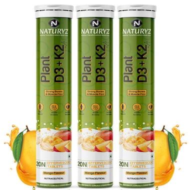 Naturyz Plant D3+K2, 60 tablet(s) Mango