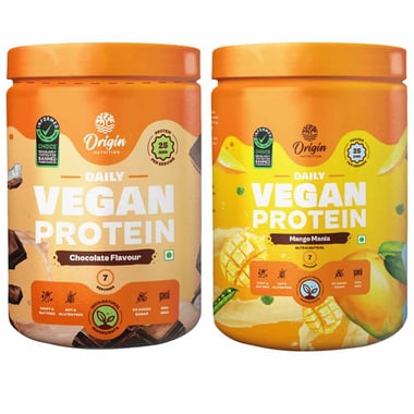 Origin Nutrition Plant Protein,  2 Piece(s)/Pack  Combo Pack (Chocolate & Mango) 