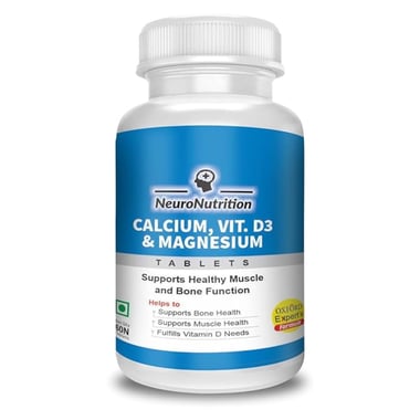 NeuroNutrition Calcium with Vitamin D3 & Magnesium, 60 tablet(s) Unflavoured