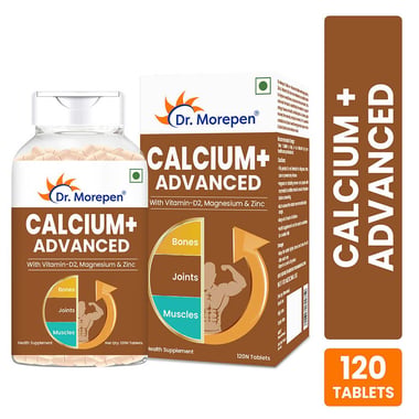Dr. Morepen Calcium+ Advanced,  120 tablet(s)  Unflavoured 