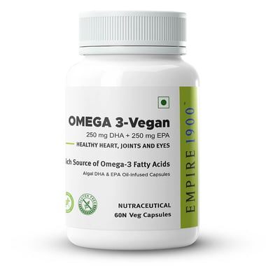EMPIRE 1900 Omega 3-Vegan, 60 veggie capsule(s)