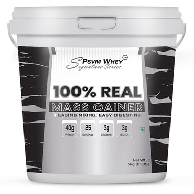 PSVM Whey Signature Series 100% Real Mass Gainer,  11 lb  Rabri Kulfi 