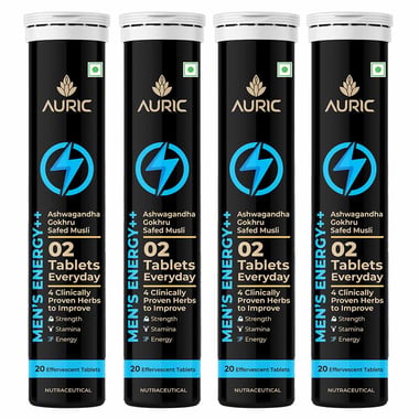 Auric Men's Energy ++ Effervescent, 80 tablet(s)