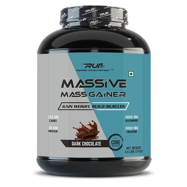 Ripped Up Nutrition Massive Mass Gainer, 6.6 lb Dark Chocolate