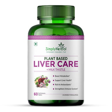 Simply Herbal Plant Based Liver Detox + Milk Thistle, 60 tablet(s)