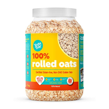 Yogabar 100% Rolled Oats,  1 kg  Unflavoured 