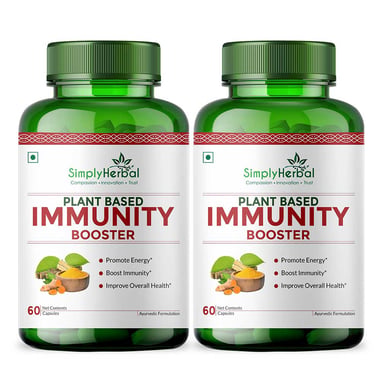 Simply Herbal Immunity Booster (Pack of 2), 60 capsules
