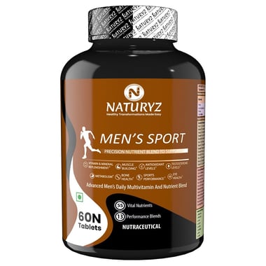 Naturyz Men's Sport Daily Multivitamin,  60 tablet(s)  Unflavoured 