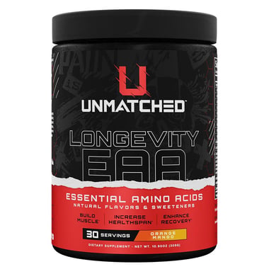 Unmatched Longevity EAA, Orange Mango 0.68 lb 30 Servings