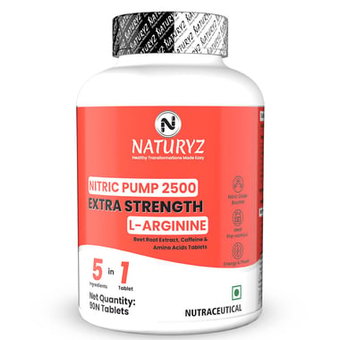 Naturyz Nitric Oxide Pump 2500 L-Arginine, 90 tablet(s)