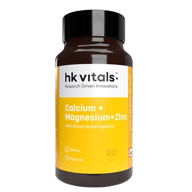 HealthKart HK Vitals Calcium with Mag Zinc & Vit D3, 90 tablet(s) Unflavoured