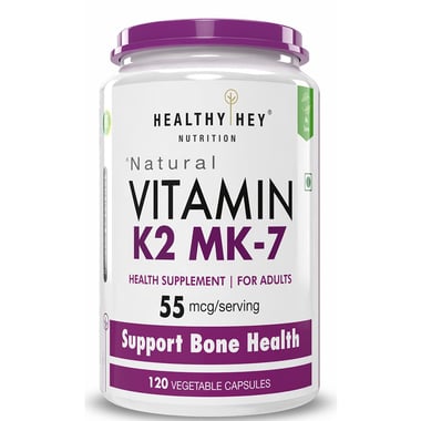 HealthyHey Nutrition Vitamin K2 MK7, Unflavoured 120 capsules