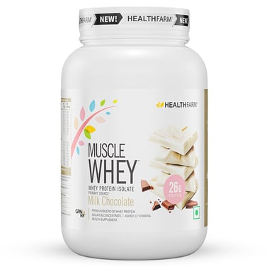 Healthfarm Muscle Whey, 2 lb Milk Chocolate