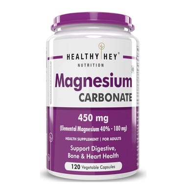 HealthyHey Nutrition Magnesium Carbonate,  Unflavoured  120 veggie capsule(s) 