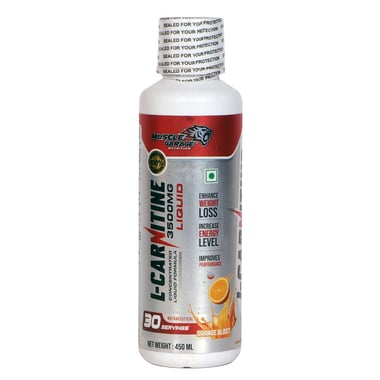 Muscle Garage L-Carnitine 3500mg Liquid, 450 ml Orange Blast