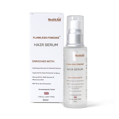 HealthAid Flawless Finesse Hair Serum, 60 ml for All Hair Types