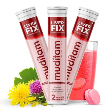 Muditam Liver Fix (Pack of 3),  20 tablet(s) 