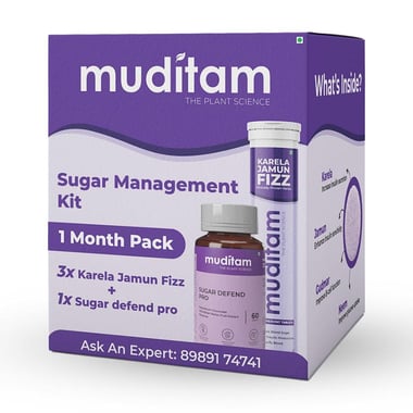 Muditam Sugar Management Kit (1 Month Pack), 1 Piece(s)/Pack