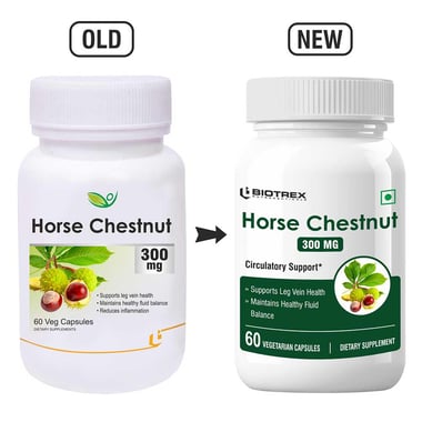 Biotrex Horse Chestnut 300mg, 60 veggie capsule(s)