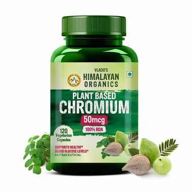 Vlado's Himalayan Organics Plant Based Chromium 50mcg, 120 veggie capsule(s)