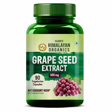 Vlado's Himalayan Organics Grape Seed Extract 500 mg,  90 veggie capsule(s) 