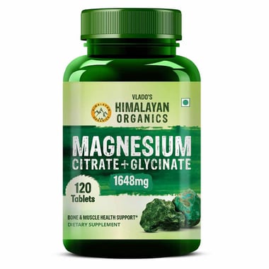 Vlado's Himalayan Organics Magnesium Citrate+Glycinate,  Natural  120 tablet(s) 