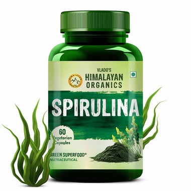 Vlado's Himalayan Organics Spirulina 2000mg, 60 veggie capsule(s)