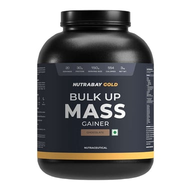 Nutrabay Gold Bulk Up Mass Gainer,  6.6 lb  Chocolate 