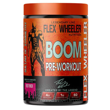 Flex Wheeler Nutrition Boom Pre Workout, 0.99 lb Fruit Punch
