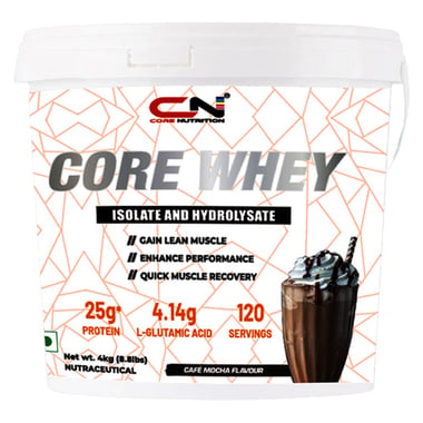 Core Nutrition Core Whey Isolate and Hydrolysate, 8.8 lb Cafe Mocha