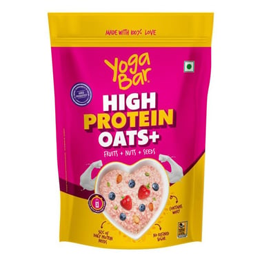 Yogabar High Protein Oats, 850 g Fruits Nuts & Seeds