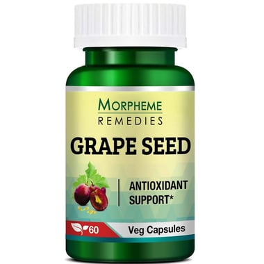 Morpheme Remedies Grape Seed Extract (500 mg), 60 veggie capsule(s)
