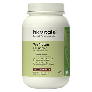 HealthKart HK Vitals Protein for Women, 2.2 lb Chocolate, 100% VEG