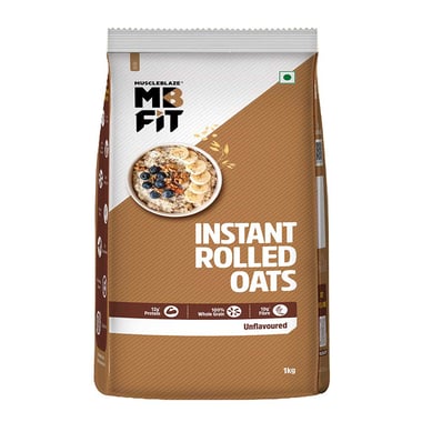 MuscleBlaze Instant Oats, 1 kg Unflavoured