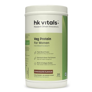 HealthKart HK Vitals Protein for Women, 1.1 lb Chocolate, 100% VEG