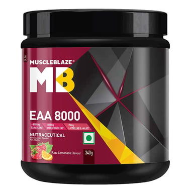 MuscleBlaze EAA 8000,  Razz Lemonade  0.75 lb  25 Servings 