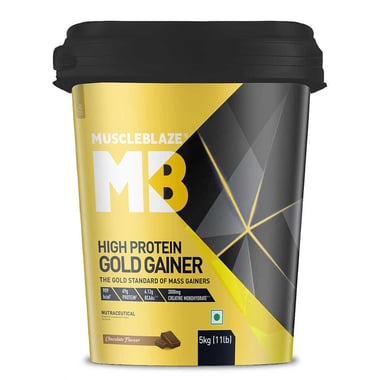 MuscleBlaze High Protein Gold Gainer,  11 lb  Chocolate 