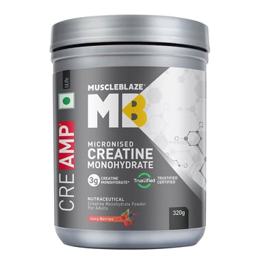 MuscleBlaze Creatine Monohydrate CreAMP,  Juicy Berries  0.71 lb 