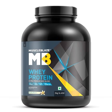 MuscleBlaze Whey Protein, 4.4 lb Vanilla