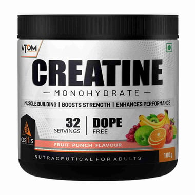 AS-IT-IS Nutrition ATOM Creatine Monohydrate, Fruit Punch 0.22 lb