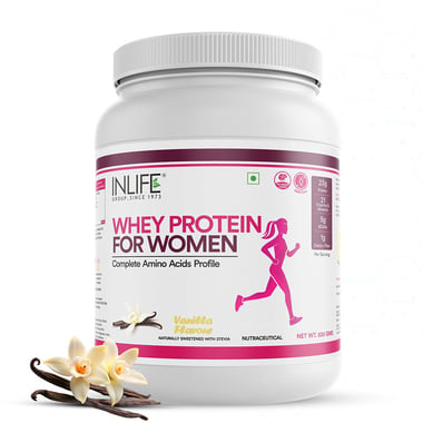 INLIFE Whey Protein for Women,  1.1 lb  Vanilla 