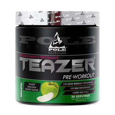 Pole Nutrition Teazer Pre Workout, 0.59 lb Green Apple