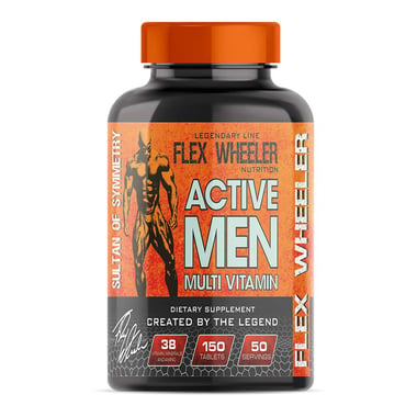 Flex Wheeler Nutrition Active Men Multi Vitamin,  150 tablet(s)  Unflavoured 