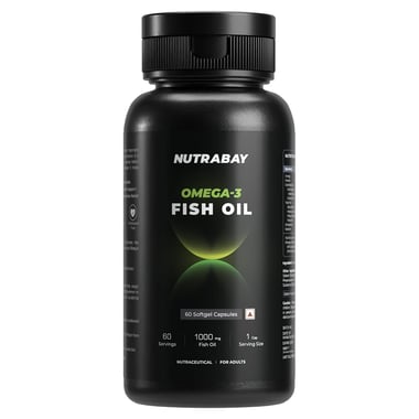 Nutrabay Wellness Omega 3 Fish Oil, 60 capsules