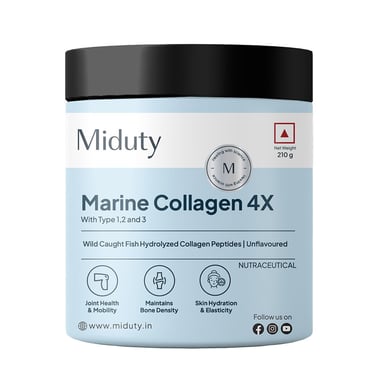 Miduty Marine Collagen 4X, 210 g Unflavoured