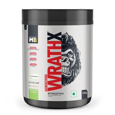 MuscleBlaze Pre Workout WrathX,  0.75 lb  Sour Green 