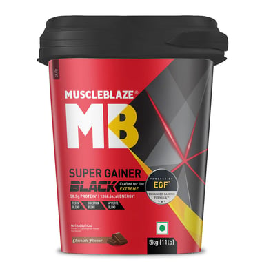 MuscleBlaze Super Gainer Black, 11 lb Chocolate