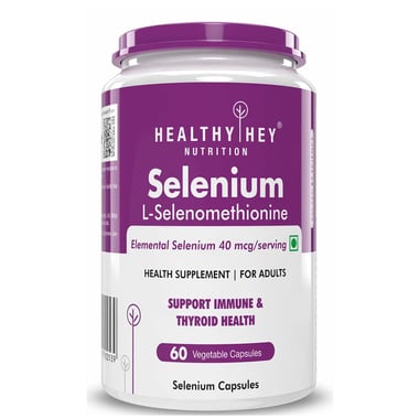 HealthyHey Nutrition Selenium,  60 capsules 
