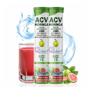 Raskam ACV Moringa, 15 tablet(s) Pink Guava (Pack of 2)