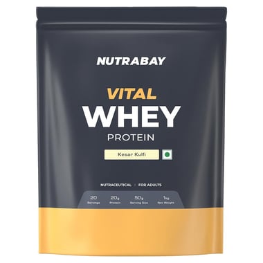 Nutrabay Gold Vital Whey Protein, 2.2 lb Kesar Kulfi